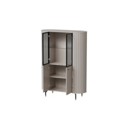 Arte Sleek Zante 1 Cashmere Highboard Cabinet 1120mm X 1550mm X 400mm - Elegant Storage Solution - thumbnail 2