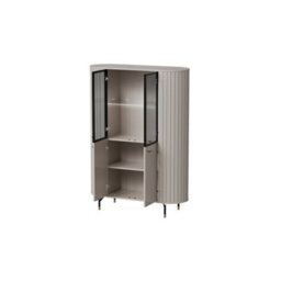 Arte Sleek Zante 1 Cashmere Highboard Cabinet 1120mm X 1550mm X 400mm - Elegant Storage Solution - thumbnail 4