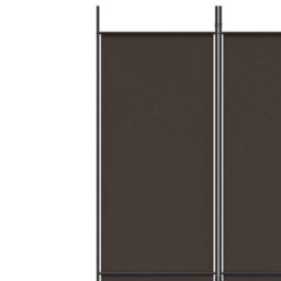 Vidaxl 6-Panel Room Divider Brown 300X220 Cm Fabric - thumbnail 7