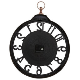 Beliani Retro Wall Clock Alloza 44 Cm Black - thumbnail 4