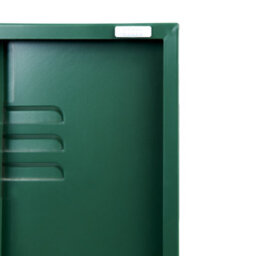Wyld And Coco Aurorahome Industrial Green Steel Storage Cabinet With 2 Doors And 4 Adjustable Shelves, 760 X 500 X 1700mm - thumbnail 9