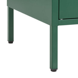 Wyld And Coco Aurorahome Industrial Green Steel Storage Cabinet With 2 Doors And 4 Adjustable Shelves, 760 X 500 X 1700mm - thumbnail 8