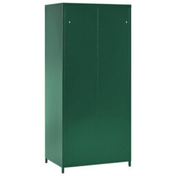 Wyld And Coco Aurorahome Industrial Green Steel Storage Cabinet With 2 Doors And 4 Adjustable Shelves, 760 X 500 X 1700mm - thumbnail 6