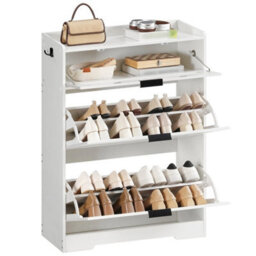 Shoe Cabinet Shoe Storage Cabinet With 2 Flip Drawers Hidden Shoe Rack - thumbnail 5