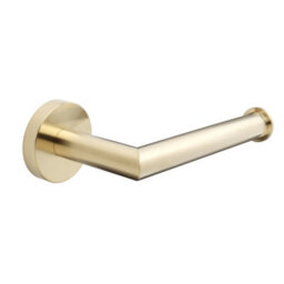 Homestylestore Brushed Brass Bathroom Wall Mounted Toilet Roll Holder - thumbnail 1