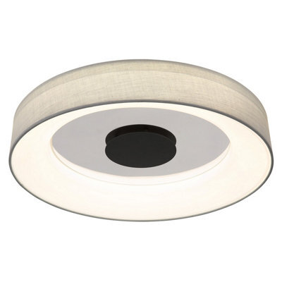 Luminosa Lighting Luminosa Terpsa Integrated Led Semi Flush Ceiling Light White Matt Led Dimmable 2700-6500K Remote Control - image 1