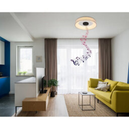 Luminosa Lighting Luminosa Terpsa Integrated Led Semi Flush Ceiling Light White Matt Led Dimmable 2700-6500K Remote Control - thumbnail 8