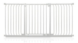 Safetots Elite Pressure Safety Gate, 170Cm - 179Cm, Matt White, Pressure Fit Stair Gate