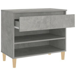 Berkfield Shoe Cabinet Concrete Grey 70X36X60 Cm Engineered Wood - thumbnail 7