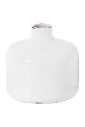 Garda Glazed Eve Vase, Crackle, Distressed Ceramic Decor - thumbnail 1