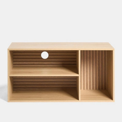 Versatile Dallas Tv Stand - 3 Shelf Wooden Console For Living Room Bliss - image 1