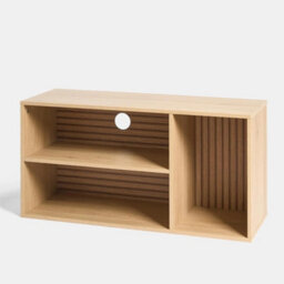 Versatile Dallas Tv Stand - 3 Shelf Wooden Console For Living Room Bliss - thumbnail 2