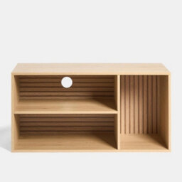Versatile Dallas Tv Stand - 3 Shelf Wooden Console For Living Room Bliss - thumbnail 1