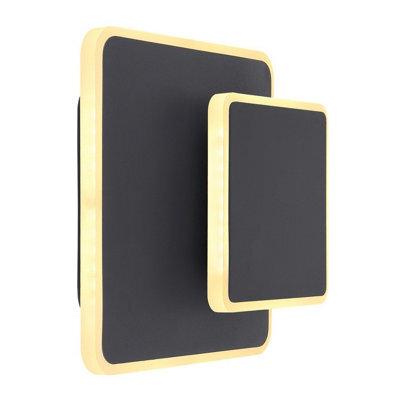 Luminosa Lighting Luminosa Many Integrated Led Wall Lamp Black 2X Led 3000K - image 1