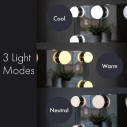 Jack Stonehouse Veronica Hollywood Vanity Mirror With Led Lights Bulbs Makeup Beauty - thumbnail 3