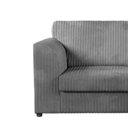 Furnishings For Less UK Luxor Jumbo Cord Fabric 2 Seater Sofa - Fullback Grey - thumbnail 4