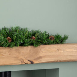 Samuel Alexander 90Cm Deluxe Princess Green Christmas Garland Swag With Pinecones - thumbnail 5