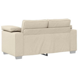 Vidaxl Sofa With Cushion With Pillow Beige 160 X 77 X 82 Cm Linen - thumbnail 4