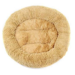 50Cm Soft Plush Pet Bed - Cream - thumbnail 3