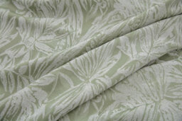 Luxury Living Chenille Jacquard Lined Pencil Pleat Taped Top Curtains Green - thumbnail 5