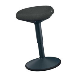Leitz Ergo Active Sitting Stool Chair Posture Comfort Seat Adjustable Furniture In Dark Grey - thumbnail 1