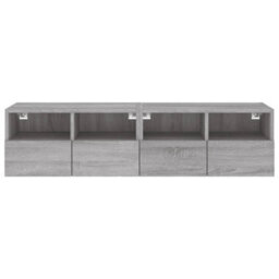 Walplus Tv Wall Cabinets 2 Pcs Grey Sonoma 60X30X30 Cm Engineered Wood - thumbnail 8