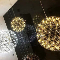 CGC Lighting Cgc Fawkes Warm White Chrome Xxx Large 100Cm Silver Starburst Chandelier - thumbnail 5