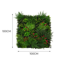 MonsterShop Artificial Plant Wall Panel 100 X 100Cm Mira Living Foliage Greenery Tiles Indoor Outdoor Weather & Uv Resistant - thumbnail 5