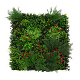 MonsterShop Artificial Plant Wall Panel 100 X 100Cm Mira Living Foliage Greenery Tiles Indoor Outdoor Weather & Uv Resistant - thumbnail 1