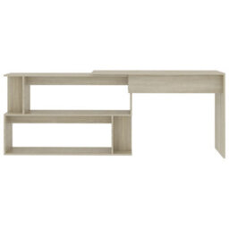Walplus Corner Desk Sonoma Oak 200X50X76 Cm Engineered Wood - thumbnail 4
