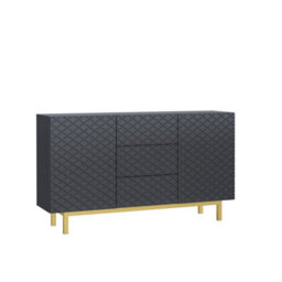 Creative Furniture Diamond Luxe Sideboard 140Cm - Dark Grey - thumbnail 9
