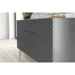Creative Furniture Diamond Luxe Sideboard 140Cm - Dark Grey - thumbnail 4