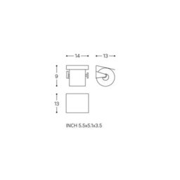 Cosmic Toilet Roll Holder, Silver Gloss, Wall-Mounted, 13 Cm. Collection Kubic - thumbnail 4