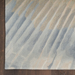 Beige Wool Luxurious Modern Handmade Optical/ (3D) Abstract Dining Room Bedroom And Living Room Rug -236Cm X 297Cm - thumbnail 6