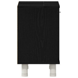Berkfield Bathroom Cabinet Black Oak 60X32X54 Cm Engineered Wood - thumbnail 8