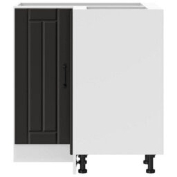 Walplus Kitchen Corner Base Cabinet Lucca Black Engineered Wood - thumbnail 5