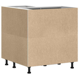 Walplus Kitchen Corner Base Cabinet Lucca Black Engineered Wood - thumbnail 8