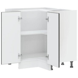 Walplus Kitchen Corner Base Cabinet Lucca Black Engineered Wood - thumbnail 6
