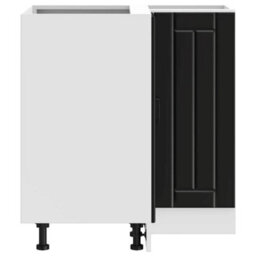 Walplus Kitchen Corner Base Cabinet Lucca Black Engineered Wood - thumbnail 7