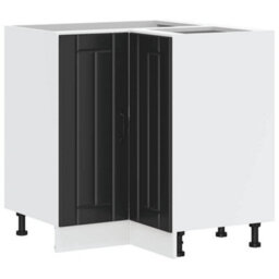Walplus Kitchen Corner Base Cabinet Lucca Black Engineered Wood - thumbnail 2