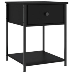 Berkfield Bedside Tables 2 Pcs Black 44X45X58 Cm Engineered Wood - thumbnail 3