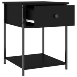 Berkfield Bedside Tables 2 Pcs Black 44X45X58 Cm Engineered Wood - thumbnail 6