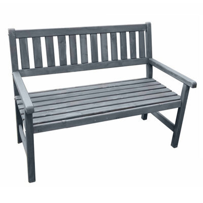 Promex Johanna Wooden 2 Seater Garden Bench Seat