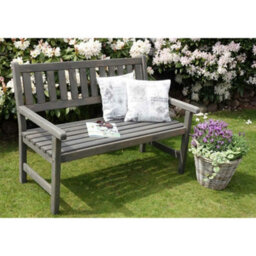 Promex Johanna Wooden 2 Seater Garden Bench Seat - thumbnail 2