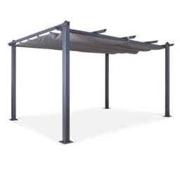 OSeasons Acorn Aluminium 4M Rectangular Pergola Gazebo In Grey - thumbnail 2