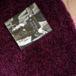 "Bravich Aubergine Thick Shaggy Rug - California - 80X150Cm (2'8""x5')" - thumbnail 8