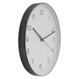 Orsina Oval Wall Clock With Silver Finish, Durable Construction Wall Clock For Kitchen, Elegant Clock For Outdoor - thumbnail 2