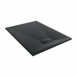 Sundaze 1100 X 800mm Smc Black Rectangle Slate Effect Bathroom Shower Tray - thumbnail 4
