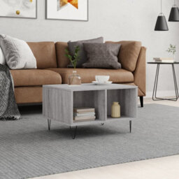 Berkfield Modern Coffee Table Grey Sonoma 60X50X36.5 Cm Engineered Wood - thumbnail 2