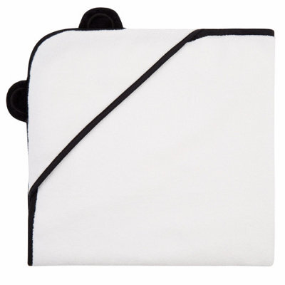 panda London Kids Bamboo Hooded Towel Pure White - image 1